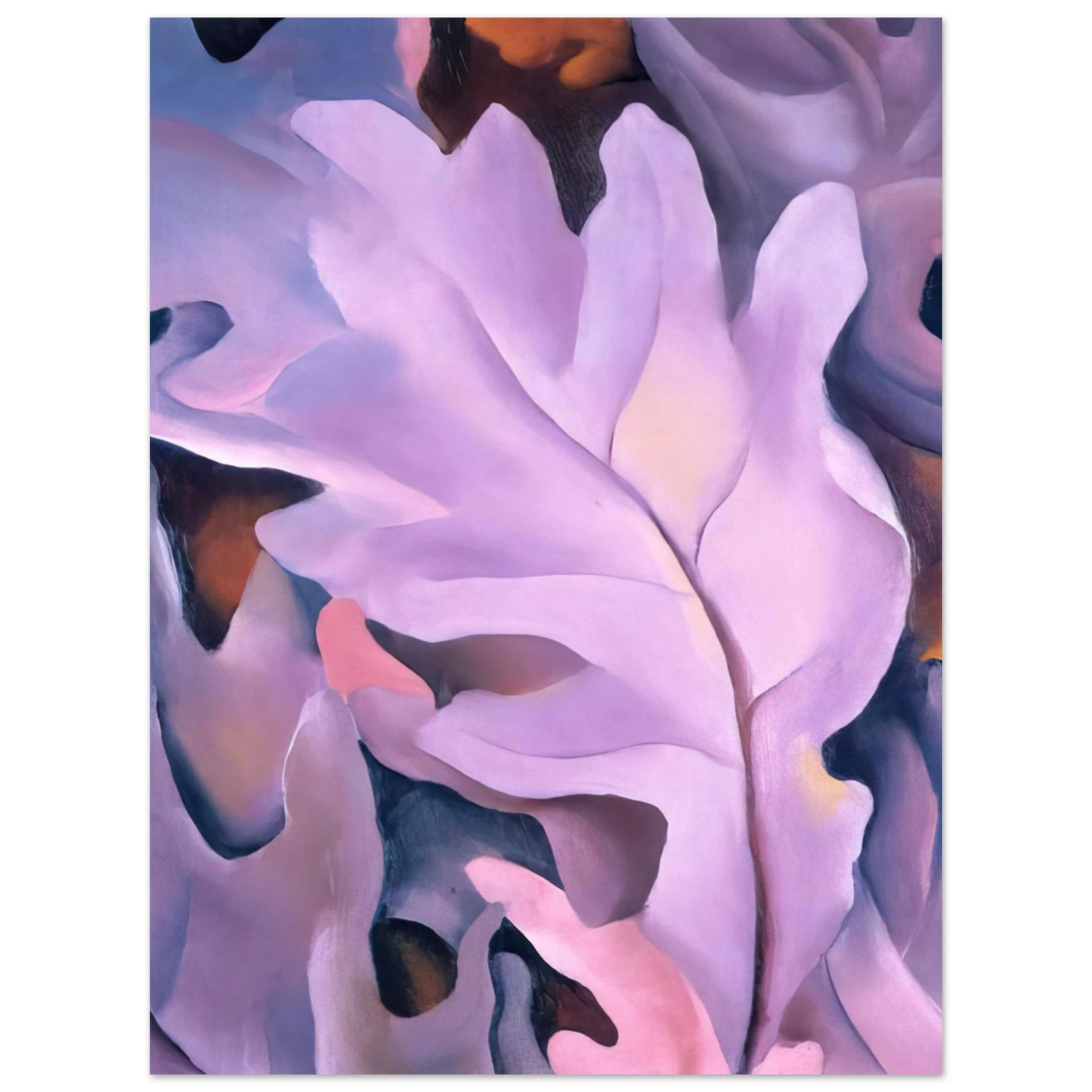 Georgia O'Keeffe - Purple Leaves Fine Art Poster