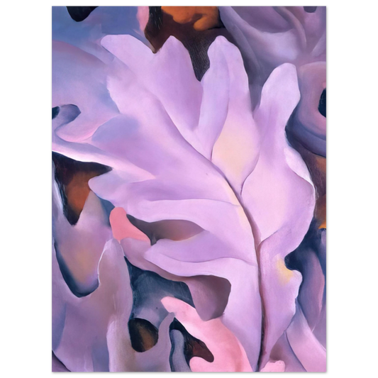 Georgia O'Keeffe - Purple Leaves Fine Art Poster
