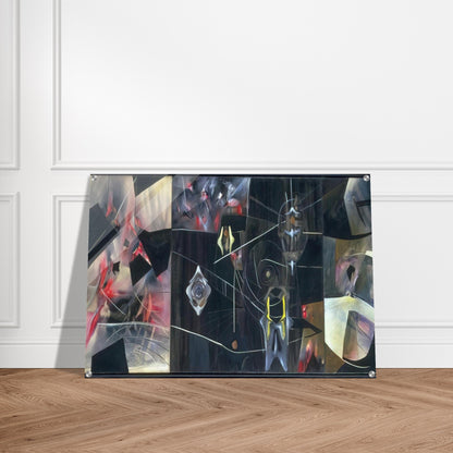 BLACK VIRTUE 1943 - Roberto Matta Acrylic Print - 70x100 cm / 28x40″ inches | Roberto Matta Wall Art | Roberto Matta Prints
