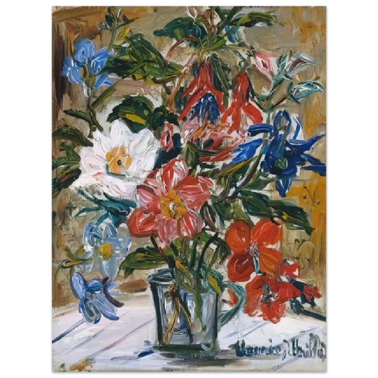 Maurice Utrillo - VASE WITH FLOWERS  75x100 cm / 30x40inches Fine Art Poster
