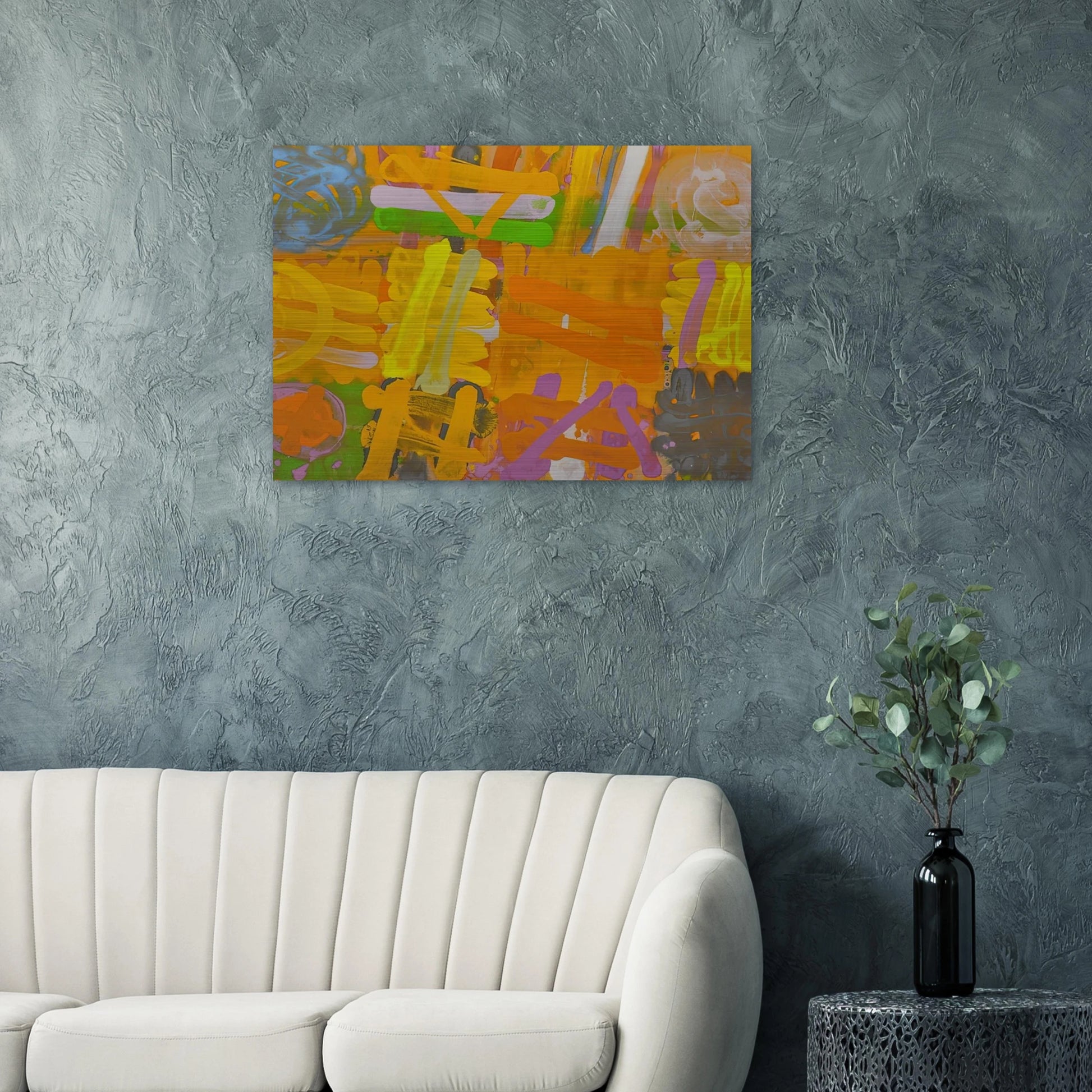 Pomona - 1991 - Albert Irvin Brushed Aluminum Print - 70x100 cm / 28x40 inches | Albert Irvin Aluminum Print | Albert Irvin Prints