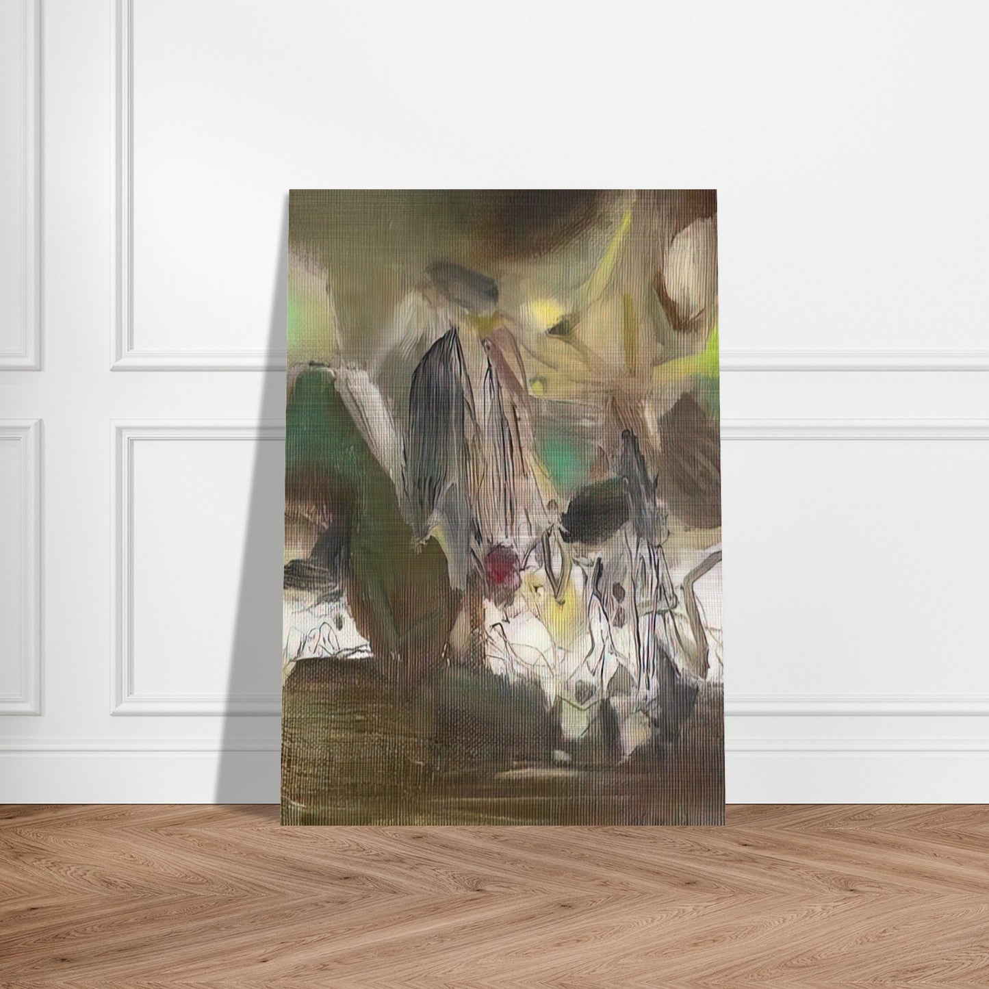 COMPOSITION 1977 - Chu teh Chun Brushed Aluminum Print - 70x100 cm / 28x40 inches | Chu teh Chun Aluminum Print | Chu teh Chun Prints