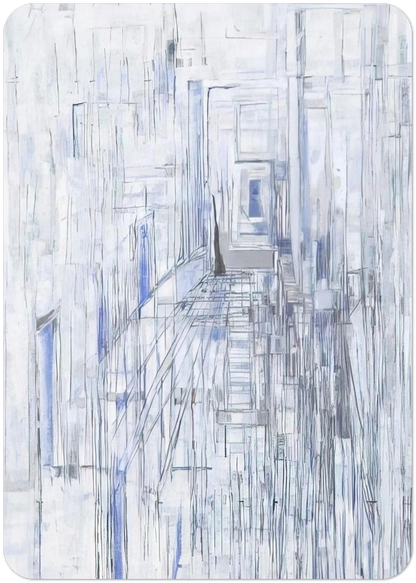 Passage of the Mirrors - 1981 By Maria Helena Vieira da Silva Pack of 10 Post Cards | Maria Helena Vieira da Silva Post Cards | A6 (10.5 x 14.8 cm) - 4.1 x 5.8 inches