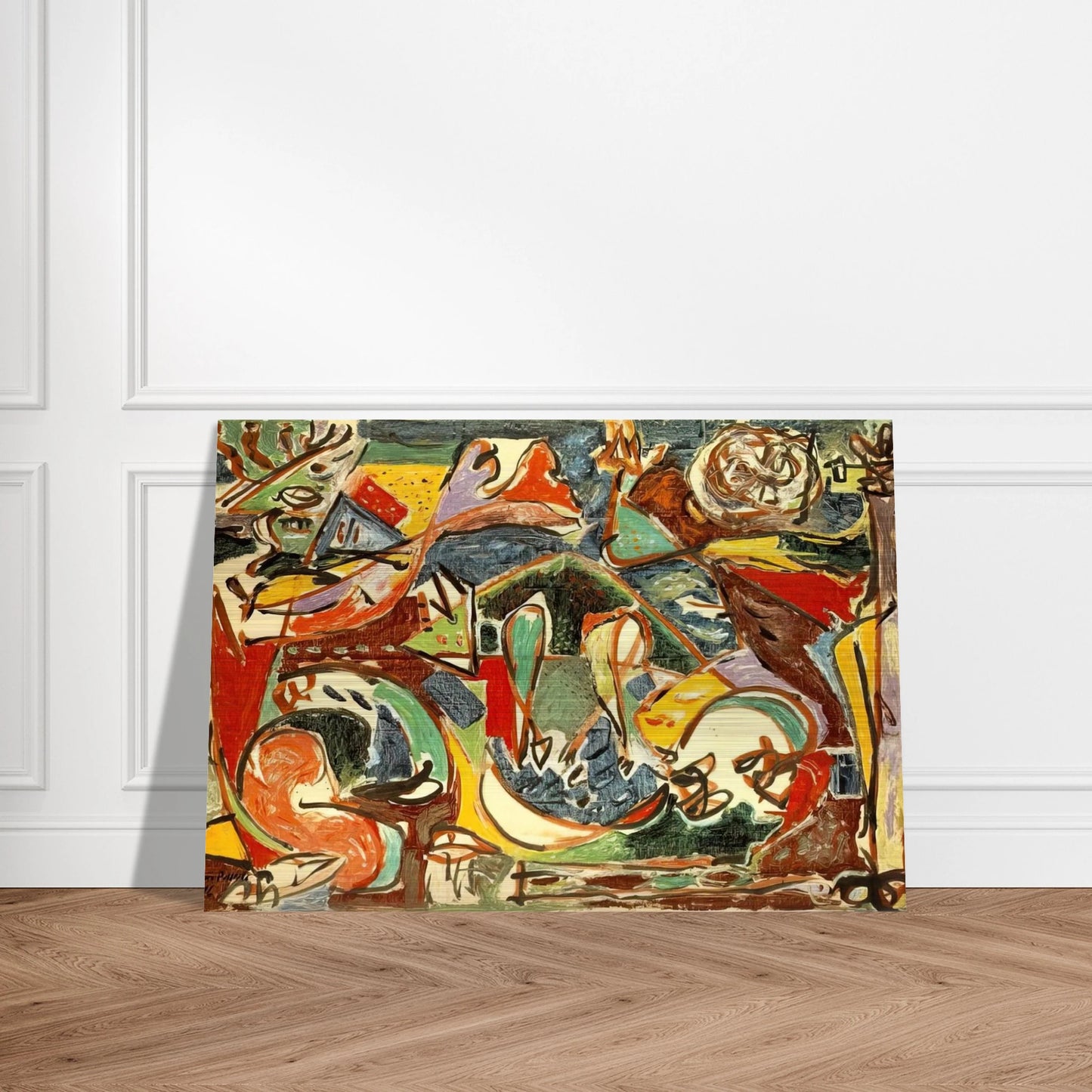 THE KEY - Jackson Pollock Brushed Aluminum Print - 70x100 cm / 28x40 inches | Jackson Pollock Aluminum Print | Jackson Pollock Prints