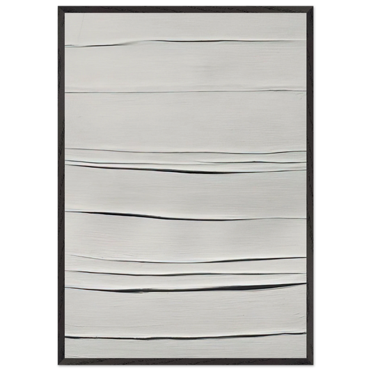 Achrome - 1958 - Piero Manzoni 70x100 cm / 28x40 inches Framed Art Print – Black Wooden Frame