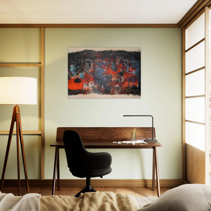 UNTITLED 1956 - Zao Wou-Ki Brushed Aluminum Print - 70x100 cm / 28x40 inches | Zao Wou-Ki Aluminum Print | Zao Wou-Ki Prints