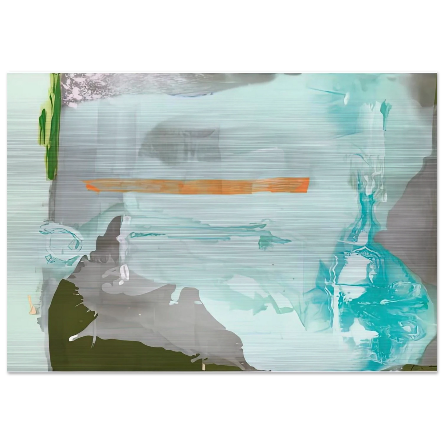Poseidon, 1990- - Helen Frankenthaler Brushed Aluminum Print - 70x100 cm / 28x40 inches | Helen Frankenthaler Aluminum Print | Helen Frankenthaler Prints