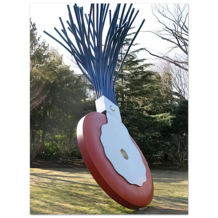 Claes Oldenburg - TYPEWRITER ERASER SCALE X COLLABORATION WITH VAN BRUGGEN 1999  75x100 cm / 30x40inches Fine Art Poster