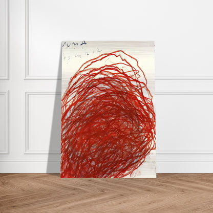 Suma - Cy Twombly Brushed Aluminum Print - 70x100 cm / 28x40 inches | Cy Twombly Aluminum Print | Cy Twombly Prints