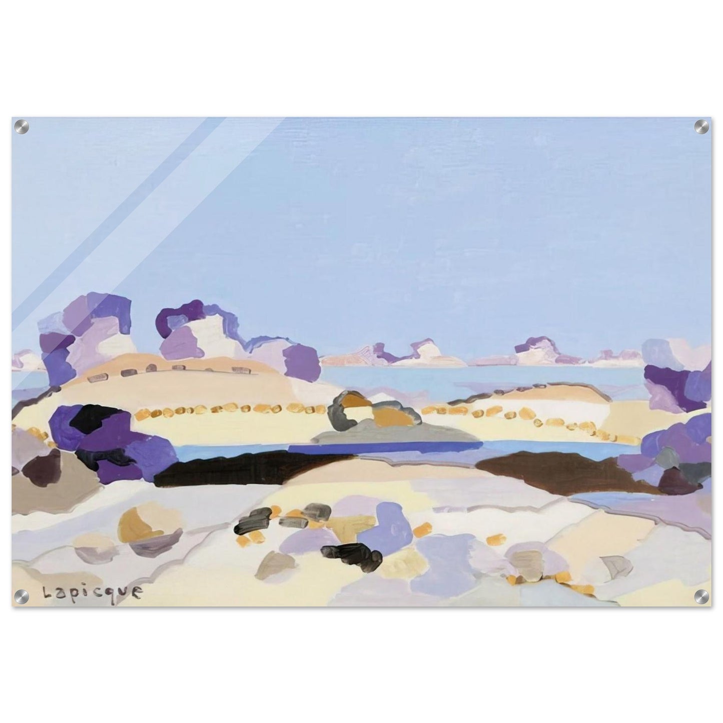 Lagune bretonne - 1959 - Charles Lapicque Acrylic Print - 70x100 cm / 28x40″ inches