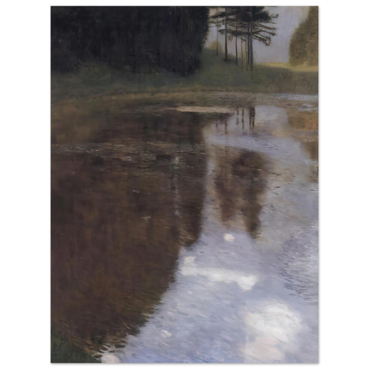 Gustav Klimt - QUIET POND IN THE PARK OF APPEAL  75x100 cm / 30x40inches Fine Art Poster