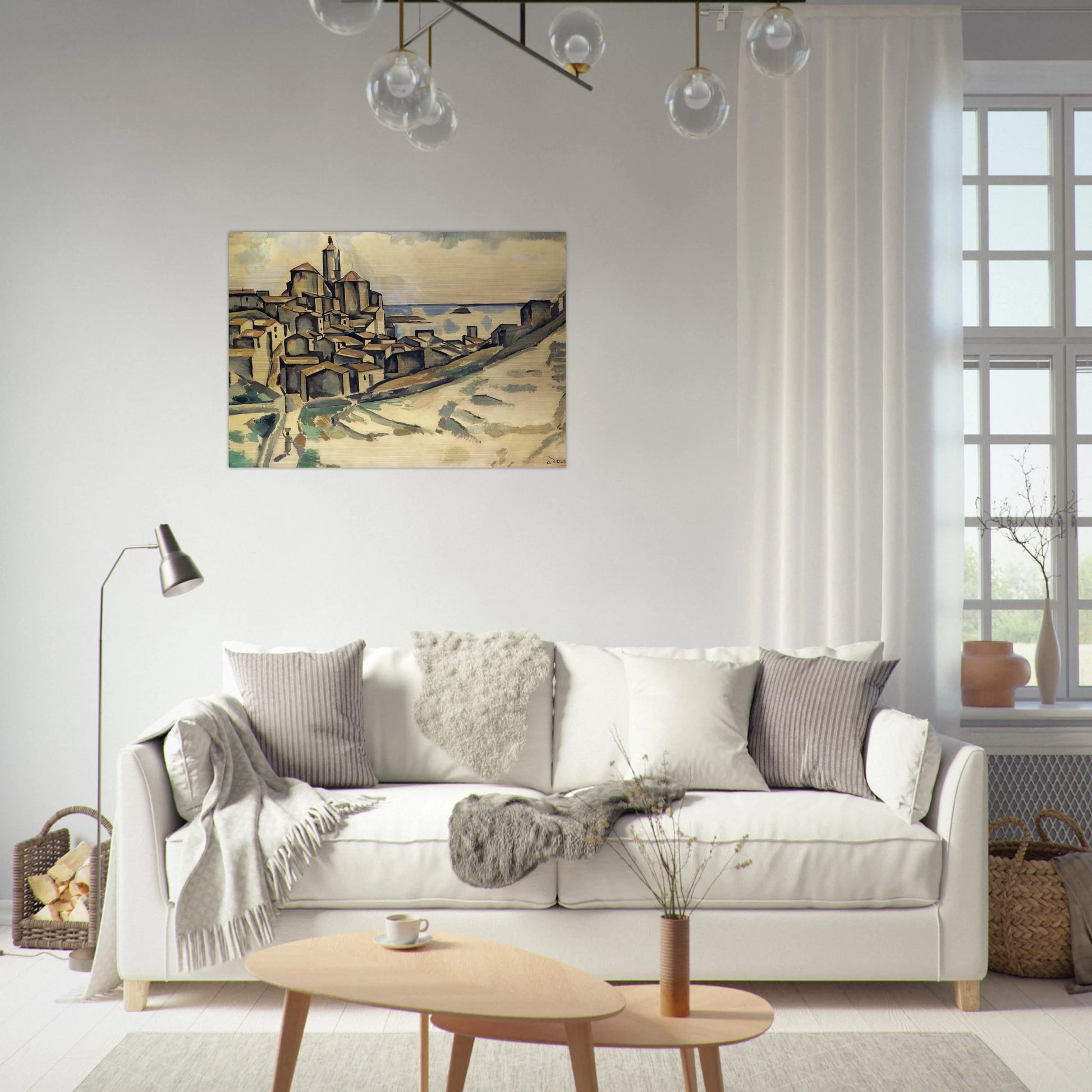 LANDSCAPE AT CADAQUES - Andre Derain Brushed Aluminum Print - 70x100 cm / 28x40 inches | Andre Derain Aluminum Print | Andre Derain Prints