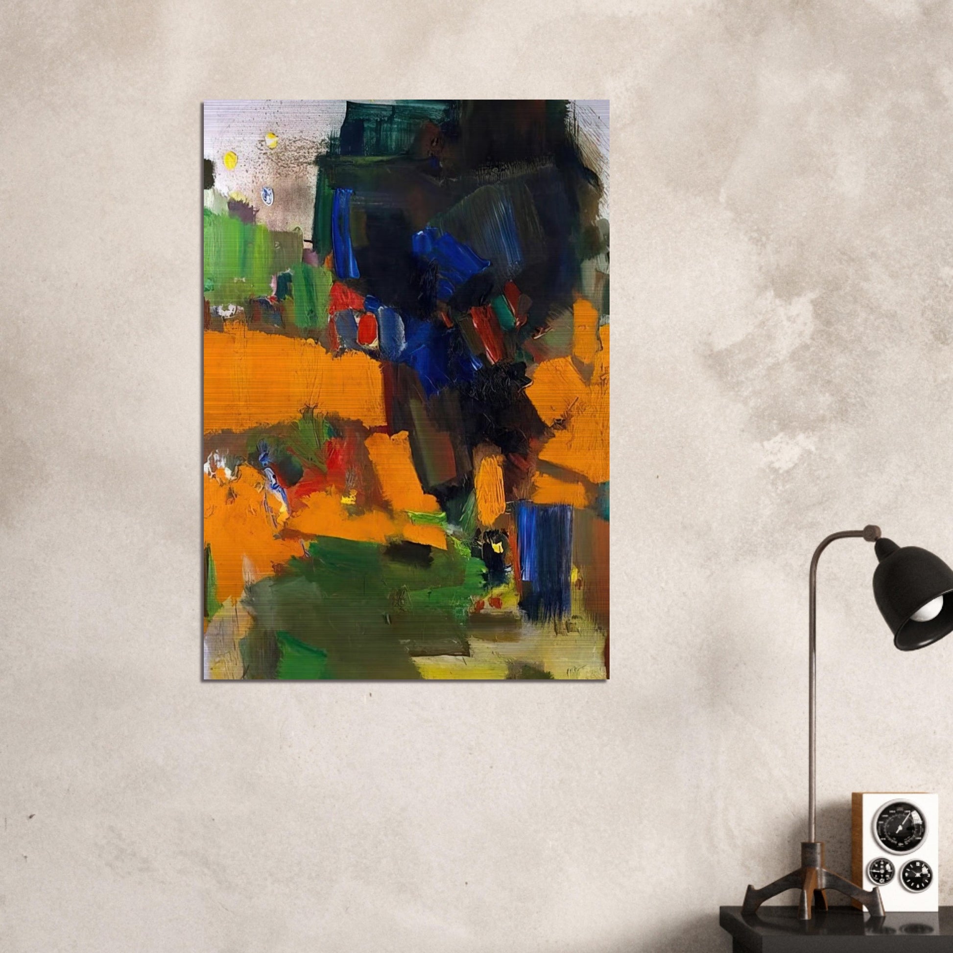 Deep Within the Ravine - Hans Hofmann Brushed Aluminum Print - 70x100 cm / 28x40 inches | Hans Hofmann Aluminum Print | Hans Hofmann Prints
