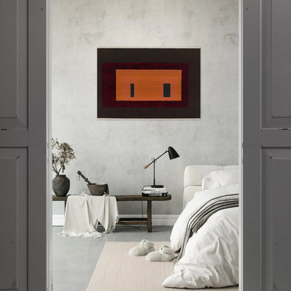 VARIANT ADOBE 1947 1 - Josef Albers Brushed Aluminum Print - 70x100 cm / 28x40 inches | Josef Albers Aluminum Print | Josef Albers Prints