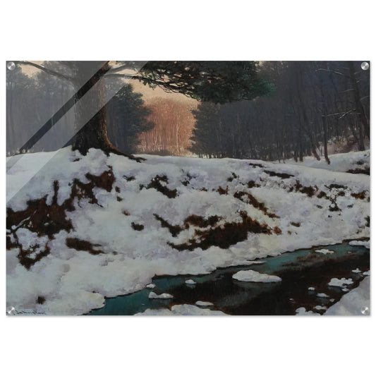 The Shadowed Valley - Post-Impressionism - Frank Johnston Acrylic Print - 70x100 cm / 28x40″ inches