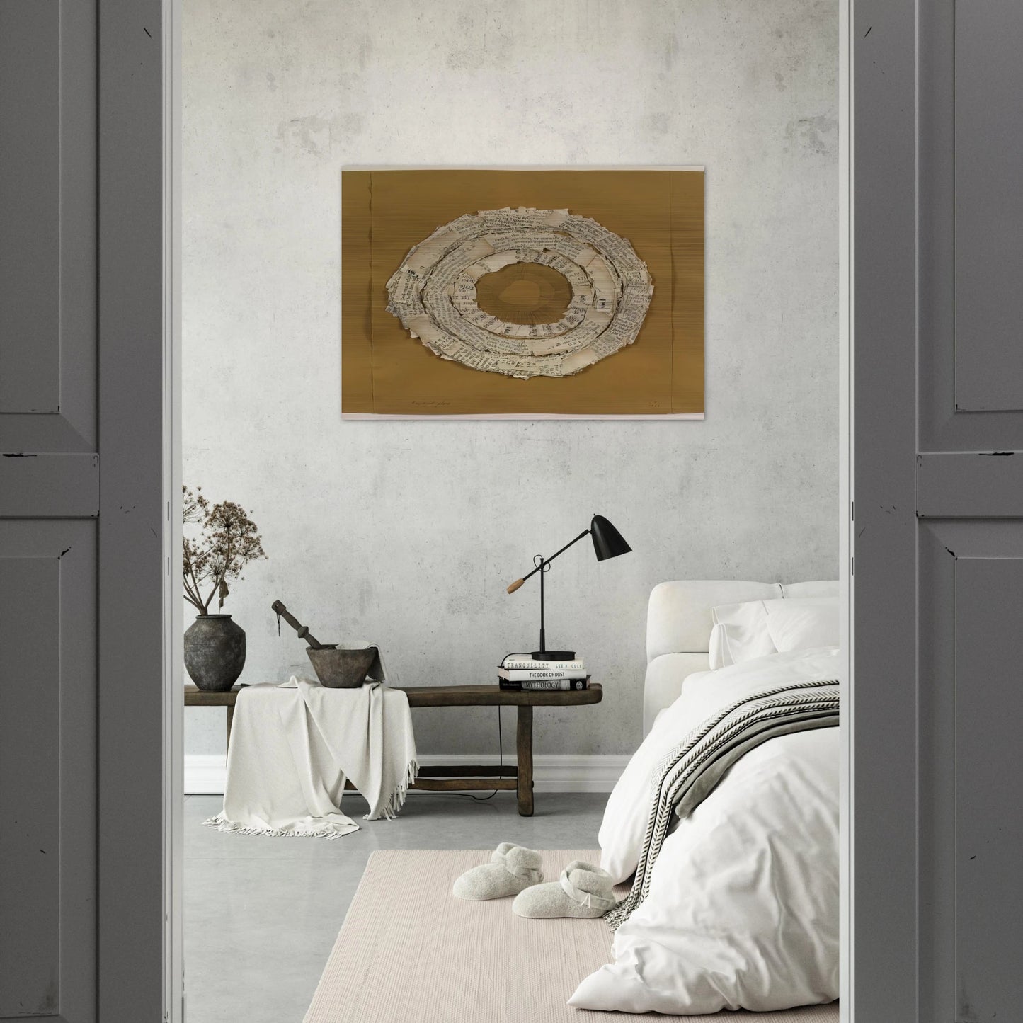 FRUITFUL PLACE 1966 - Lenore Tawney Brushed Aluminum Print - 70x100 cm / 28x40 inches | Lenore Tawney Aluminum Print | Lenore Tawney Prints