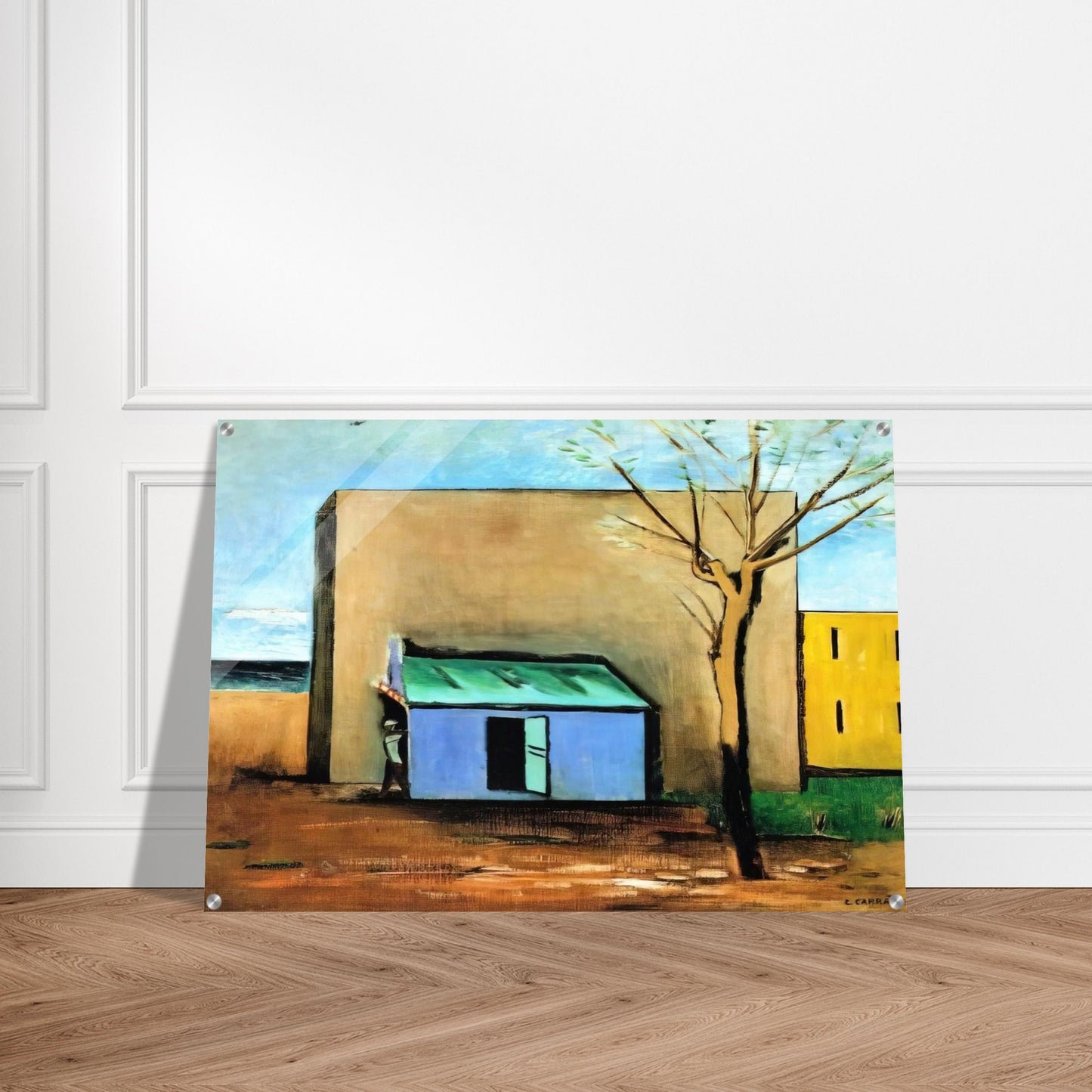 IL BERSAGLIO 1928 - Carlo Carra Acrylic Print - 70x100 cm / 28x40″ inches | Carlo Carra Wall Art | Carlo Carra Prints