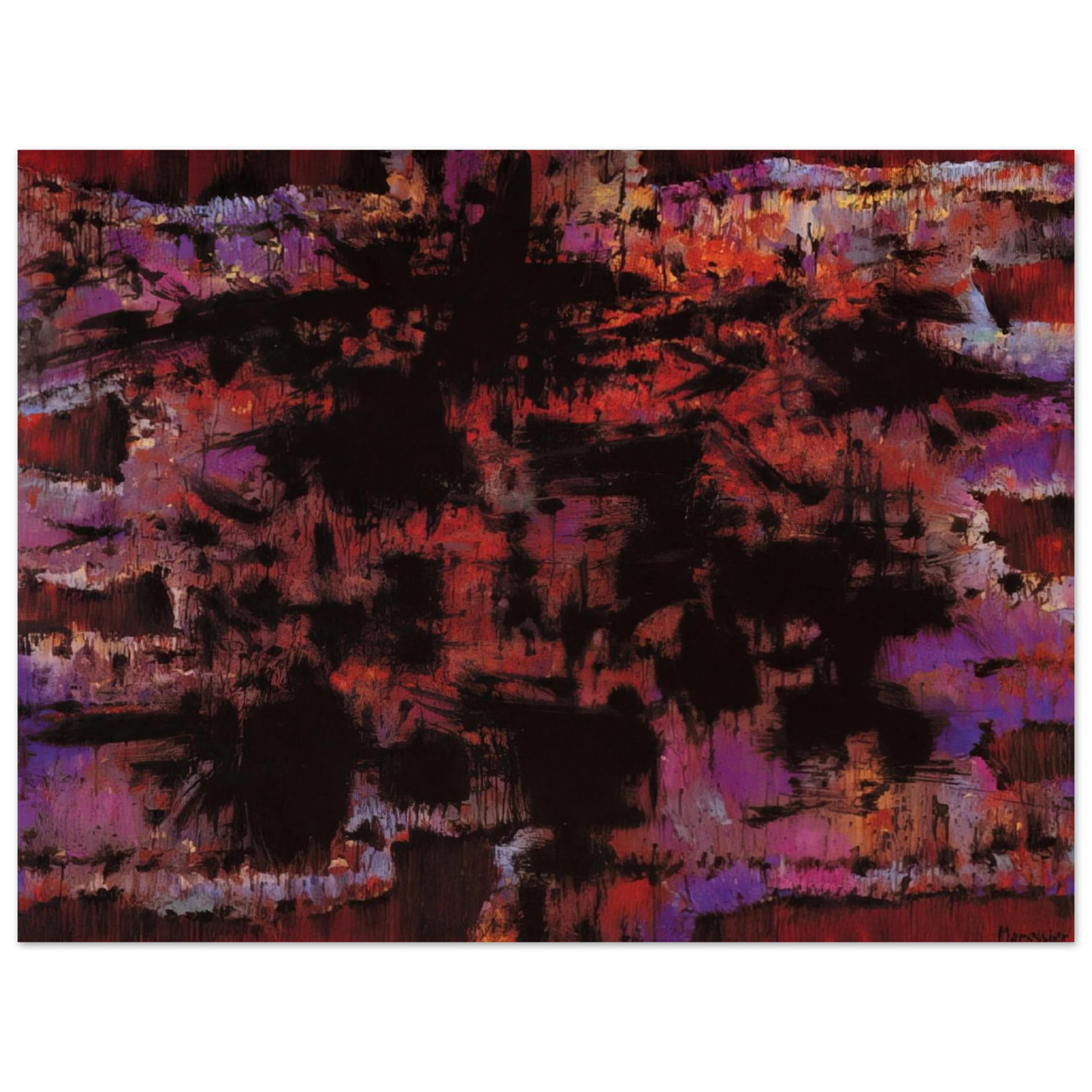 Alfred Manessier - Pour la mÃ¨re d'un condamnÃ© Ã  mort - 1975  75x100 cm / 30x40inches Fine Art Poster