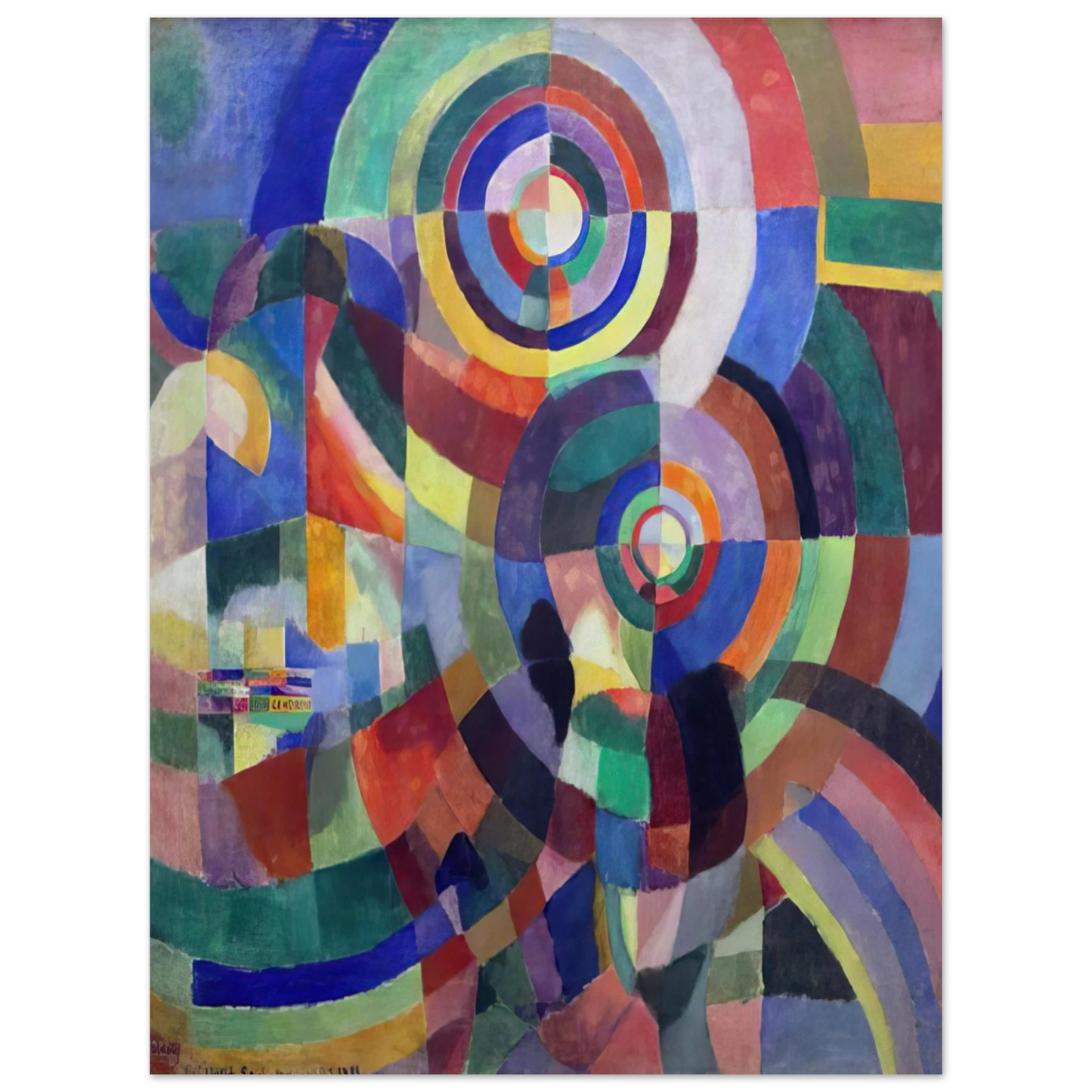 Sonia Delaunay - ELECTRIC PRISMS 1  75x100 cm / 30x40inches Fine Art Poster