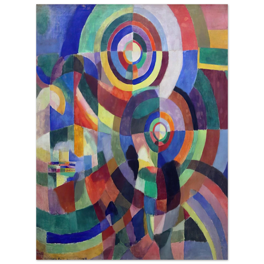 Sonia Delaunay - ELECTRIC PRISMS 1  75x100 cm / 30x40inches Fine Art Poster