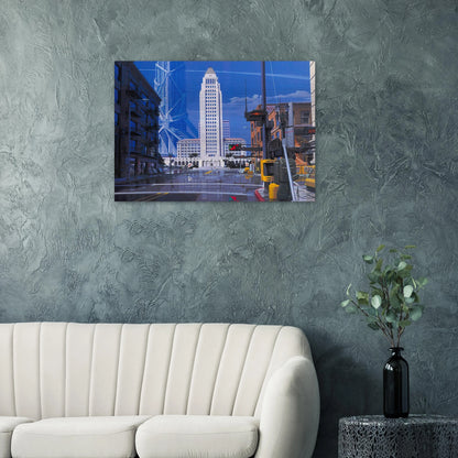 Syd Mead - Syd Mead Brushed Aluminum Print - 70x100 cm / 28x40 inches | Syd Mead Aluminum Print | Syd Mead Prints