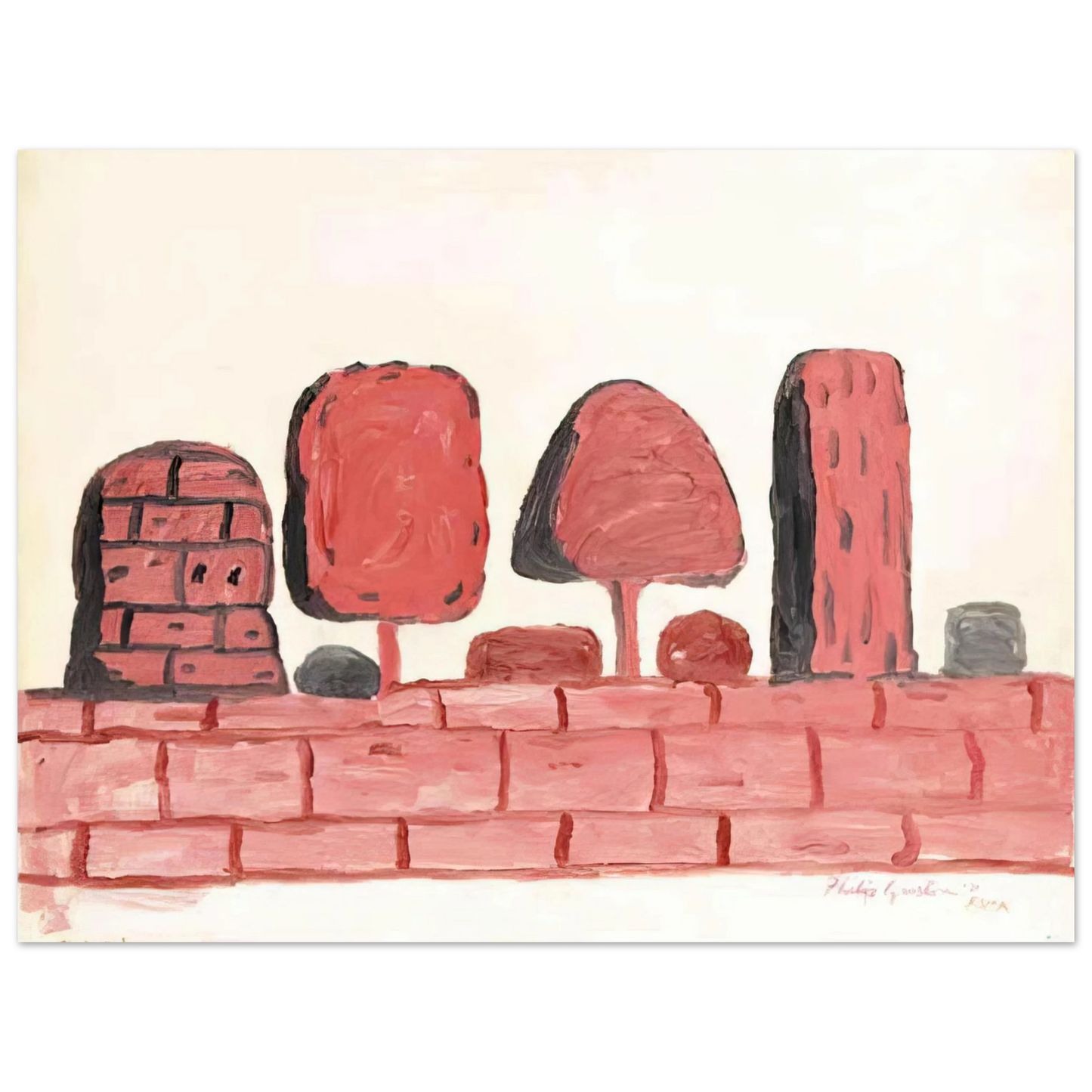 Philip Guston - ROMA  75x100 cm / 30x40inches Fine Art Poster