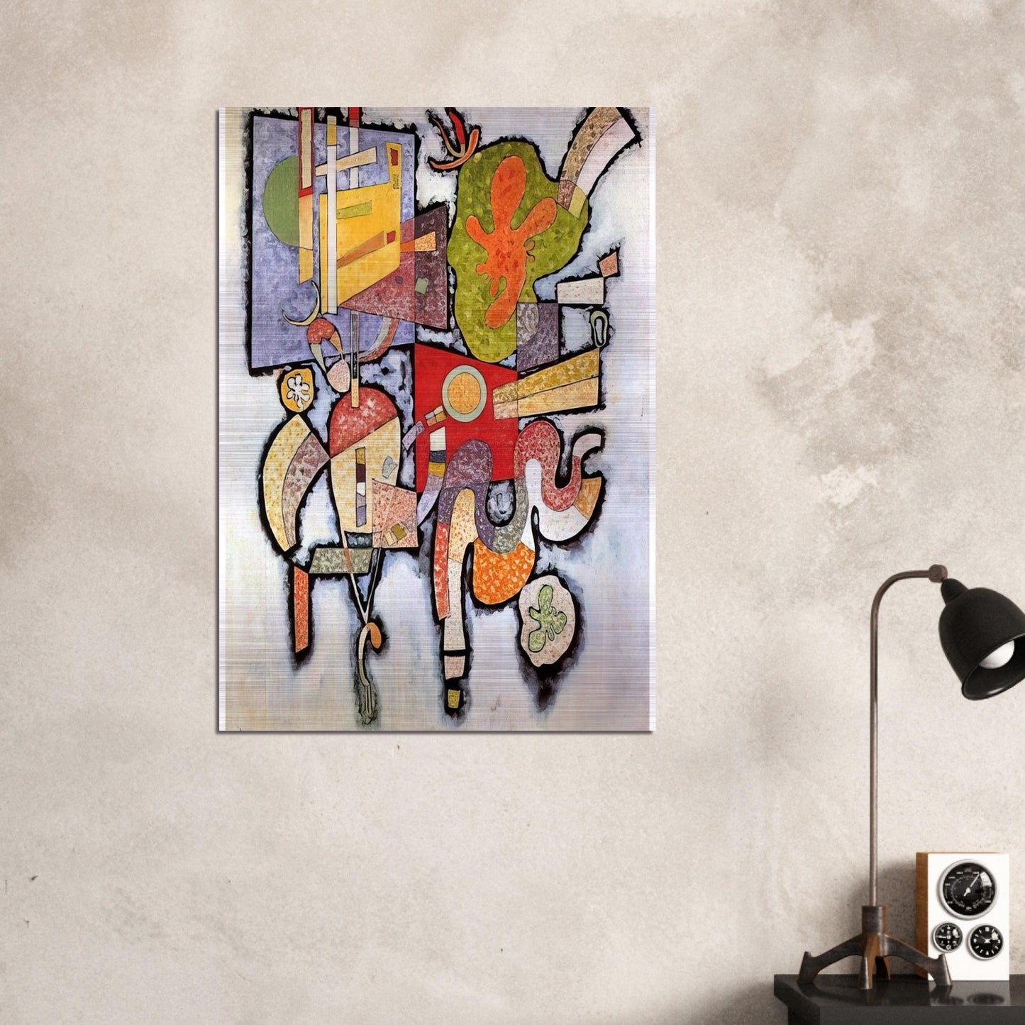 COMPLEX SIMPLE 1939 - Wassily Kandinsky Brushed Aluminum Print - 70x100 cm / 28x40 inches | Wassily Kandinsky Aluminum Print | Wassily Kandinsky Prints
