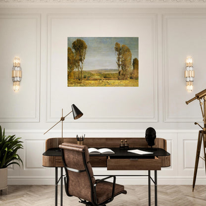 Golden Afternoon - Childe Hassam Brushed Aluminum Print - 70x100 cm / 28x40 inches | Childe Hassam Aluminum Print | Childe Hassam Prints