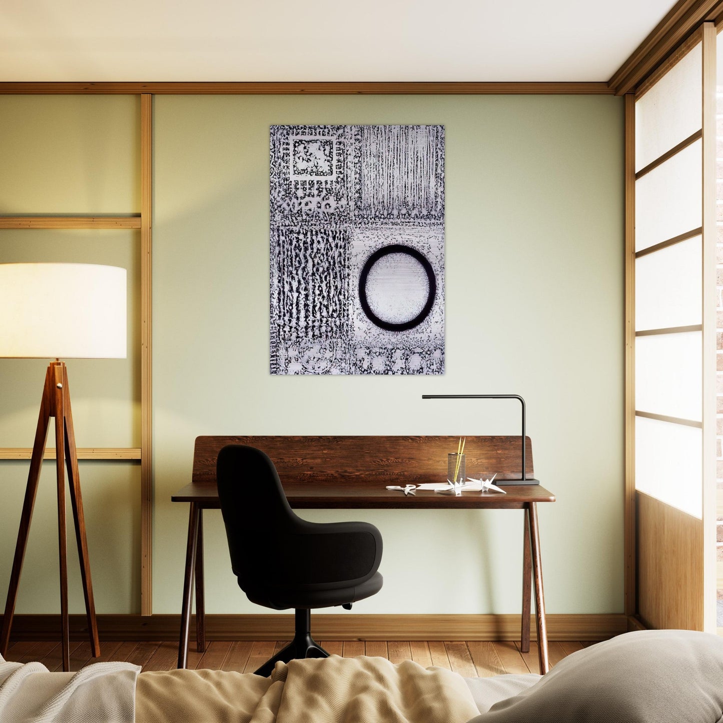 Circle by the Falling Waters - Richard Pousette-Dart Brushed Aluminum Print - 70x100 cm / 28x40 inches | Richard Pousette-Dart Aluminum Print | Richard Pousette-Dart Prints