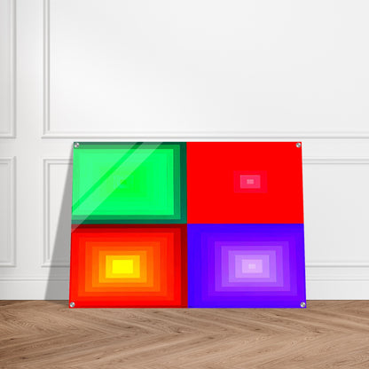 DVA-DVA - 1986 - Victor Vasarely Acrylic Print - 70x100 cm / 28x40″ inches | Victor Vasarely Wall Art | Victor Vasarely Prints
