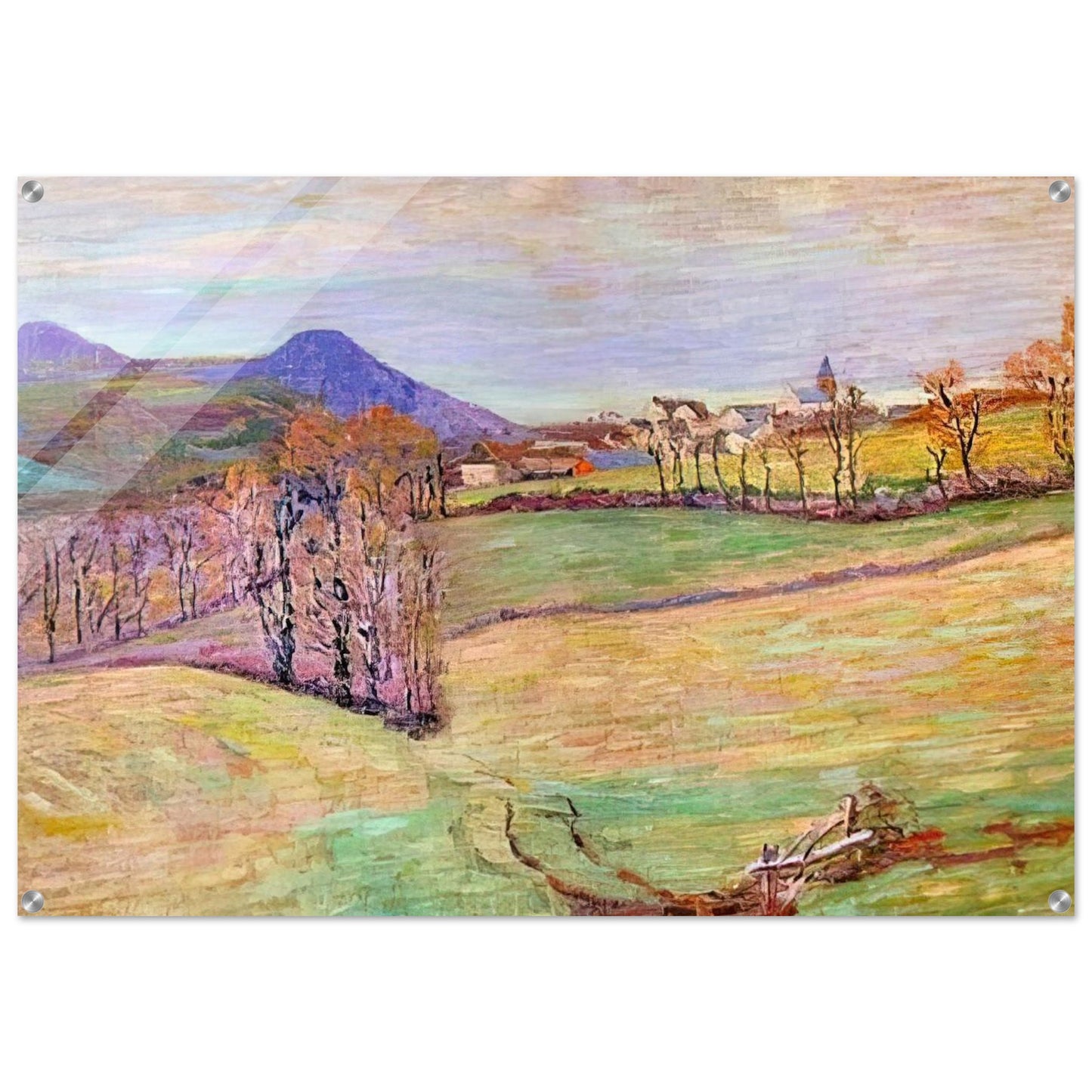View of Saint-Sauves - Armand Guillaumin Acrylic Print - 70x100 cm / 28x40″ inches