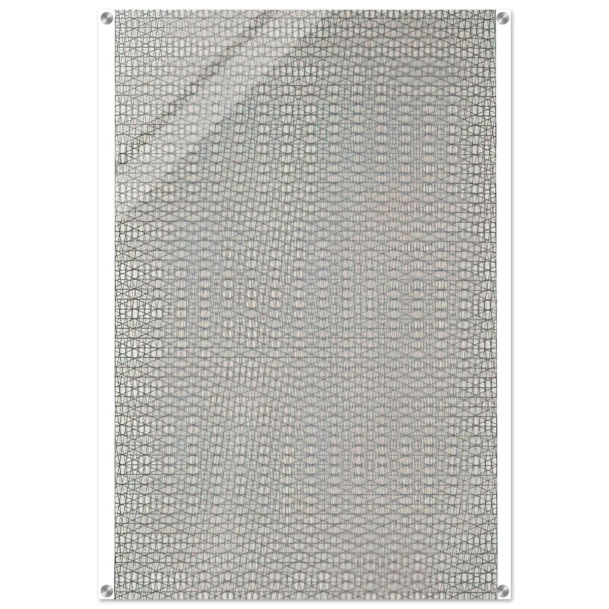 3 grillages superposés 0°, 15°, -15° - 1959 - Francois Morellet Acrylic Print - 70x100 cm / 28x40″ inches | Francois Morellet Wall Art | Francois Morellet Prints