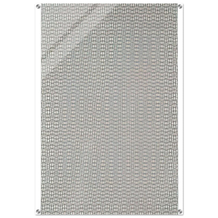 3 grillages superposés 0°, 15°, -15° - 1959 - Francois Morellet Acrylic Print - 70x100 cm / 28x40″ inches | Francois Morellet Wall Art | Francois Morellet Prints