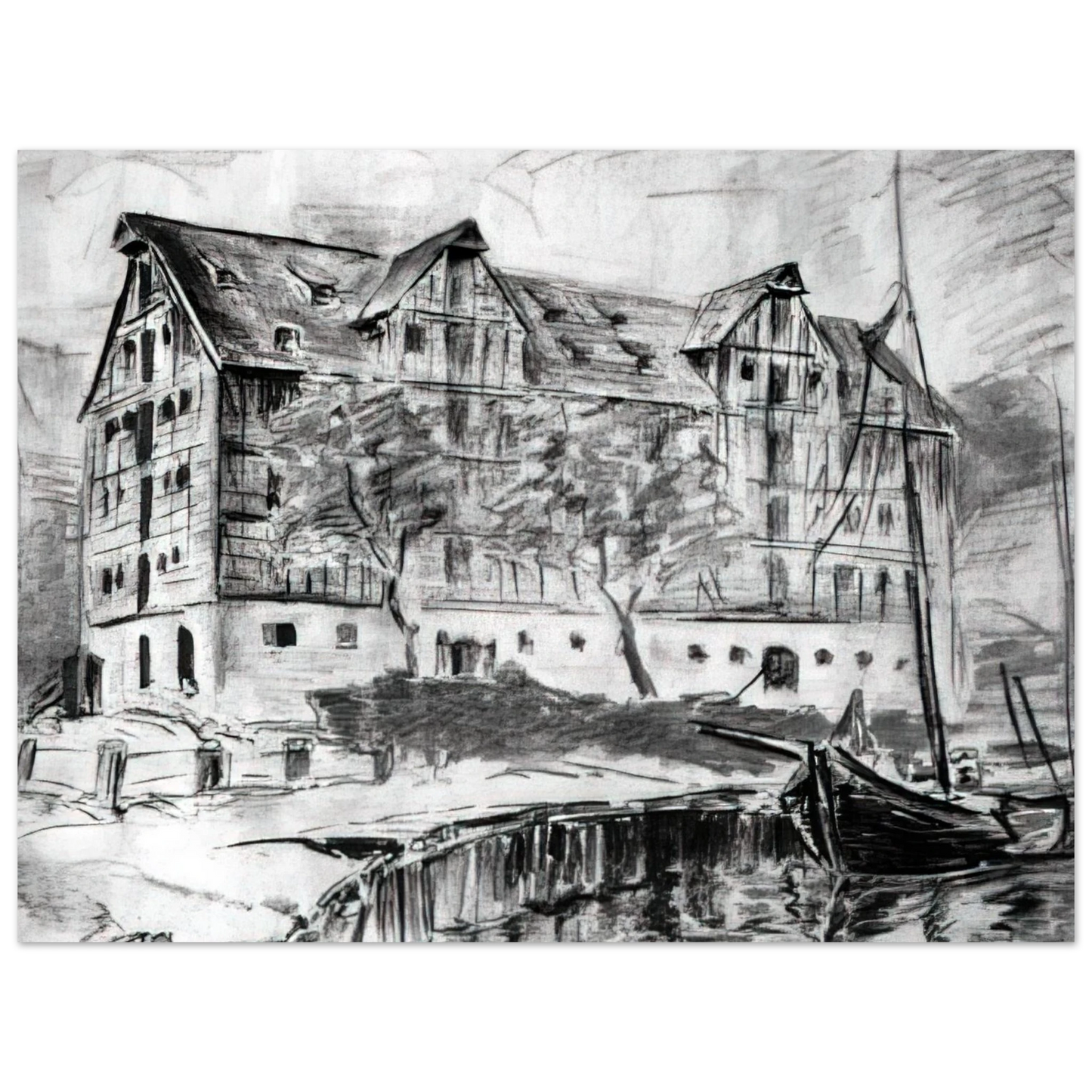 Konrad Zuse - Untitled - 1926  75x100 cm / 30x40inches Fine Art Poster
