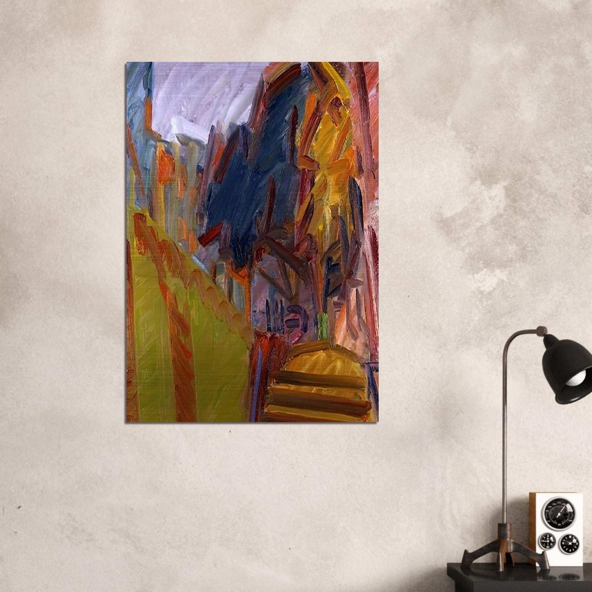 ALBERO DI FRONTE - Frank Auerbach Brushed Aluminum Print - 70x100 cm / 28x40 inches | Frank Auerbach Aluminum Print | Frank Auerbach Prints