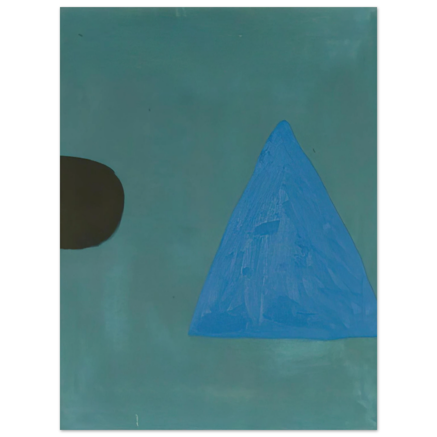 William Scott - Blue on Blue - 1967  75x100 cm / 30x40inches Fine Art Poster
