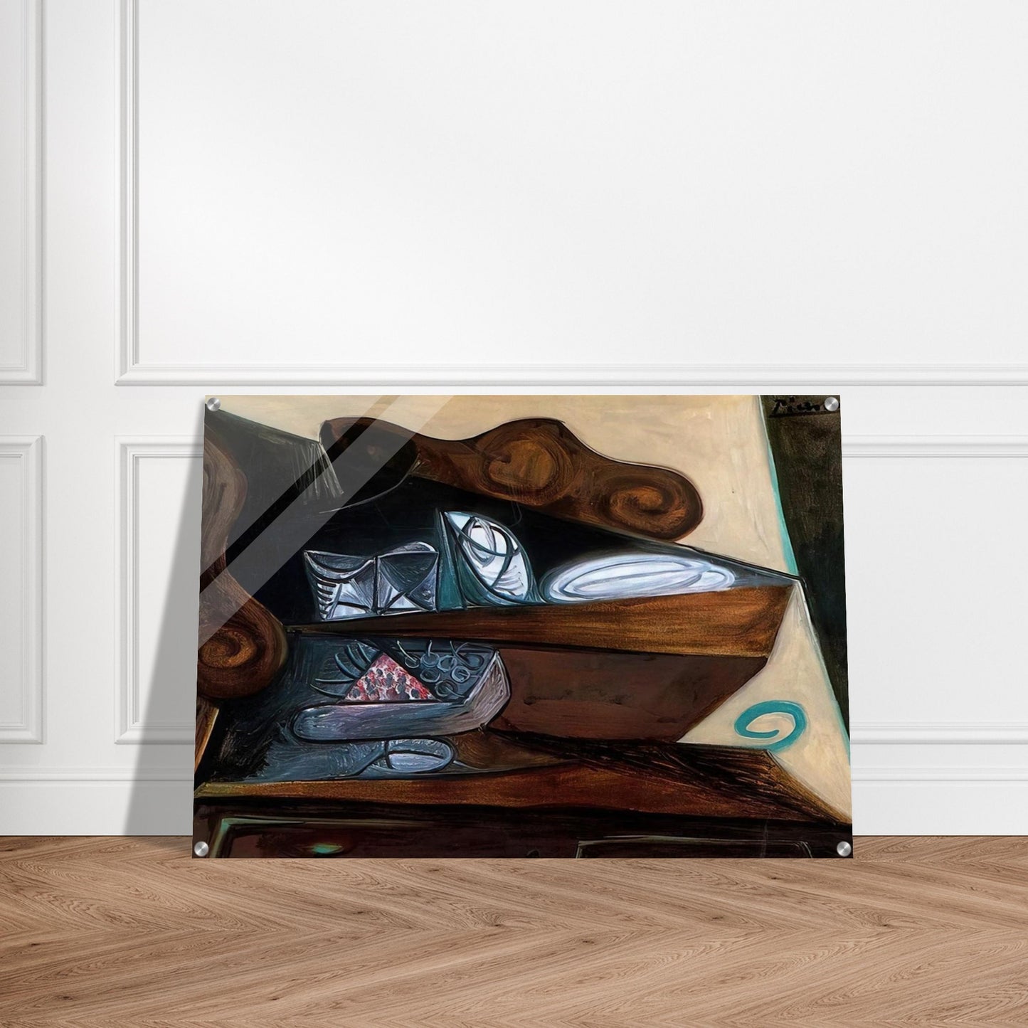 The buffet of  Catalan  - Pablo Picasso Acrylic Print - 70x100 cm / 28x40″ inches