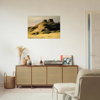 Corn Hill - Edward Hopper Brushed Aluminum Print - 70x100 cm / 28x40 inches | Edward Hopper Aluminum Print | Edward Hopper Prints