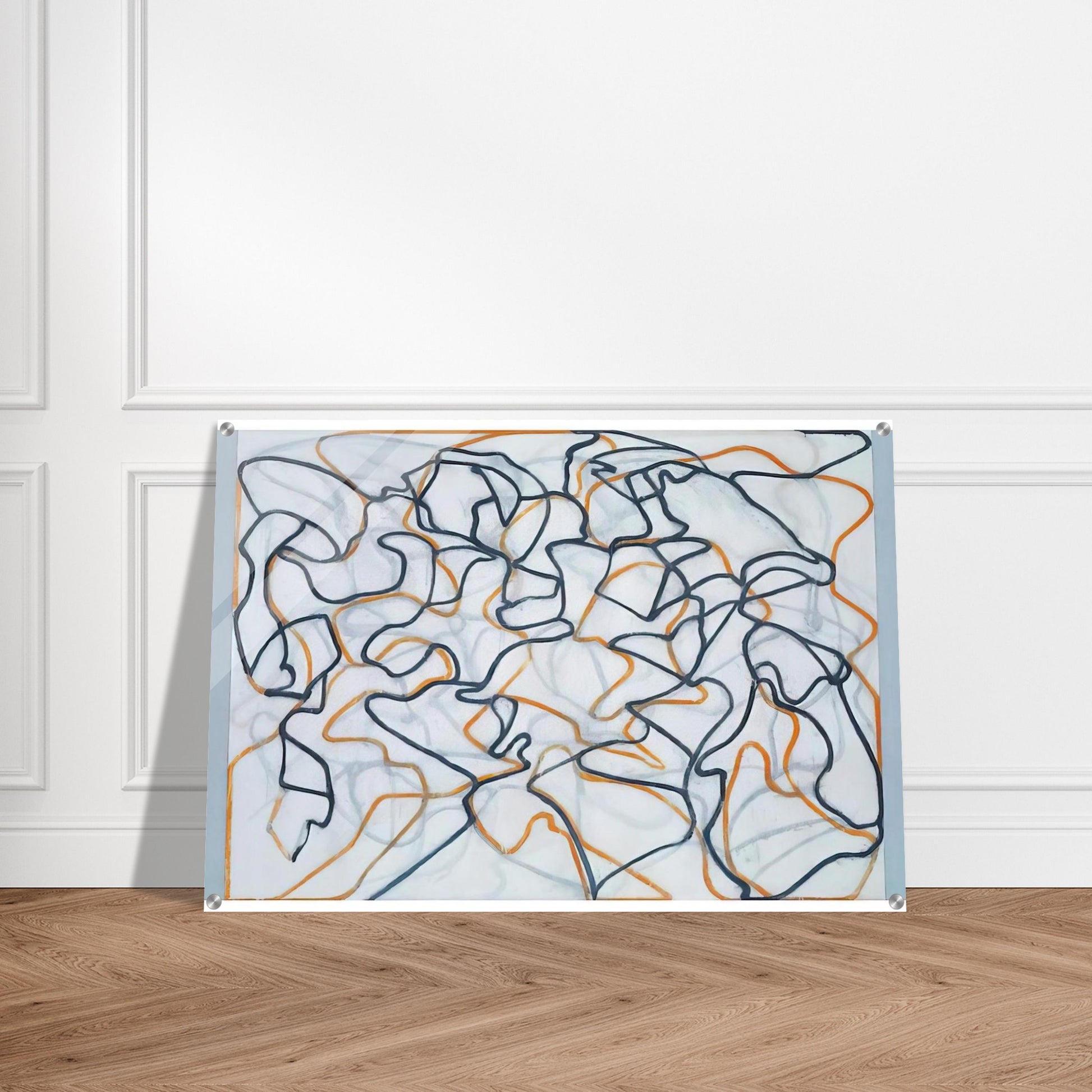 White Ground Letter - 2010 - Brice Marden Acrylic Print - 70x100 cm / 28x40″ inches