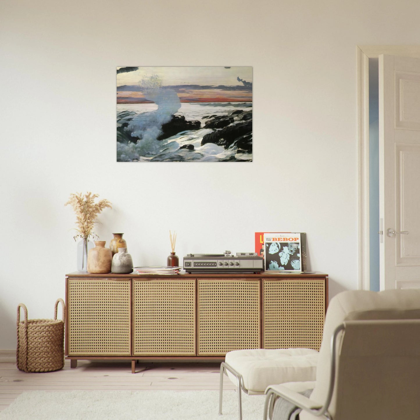 WEST POINT PROUT S NECK - Winslow Homer Brushed Aluminum Print - 70x100 cm / 28x40 inches | Winslow Homer Aluminum Print | Winslow Homer Prints