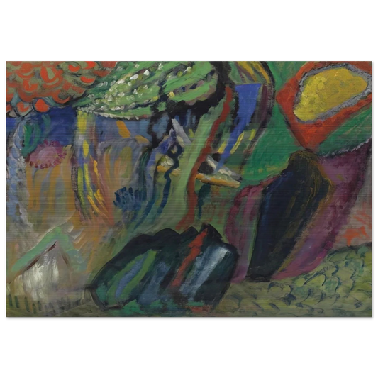 ABSTRACT COMPOSITION - Gabriele Munter Brushed Aluminum Print - 70x100 cm / 28x40 inches | Gabriele Munter Aluminum Print | Gabriele Munter Prints