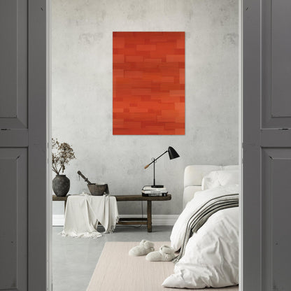 Number 5 Red Wall - 1952 - Ad Reinhardt Brushed Aluminum Print - 70x100 cm / 28x40 inches | Ad Reinhardt Aluminum Print | Ad Reinhardt Prints