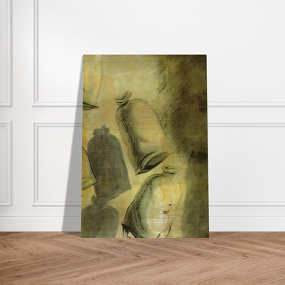 SET DESIGN FOR THE BALLET LOS SACOS DEL MOLINERO 1 - Salvador Dali Brushed Aluminum Print - 70x100 cm / 28x40 inches | Salvador Dali Aluminum Print | Salvador Dali Prints