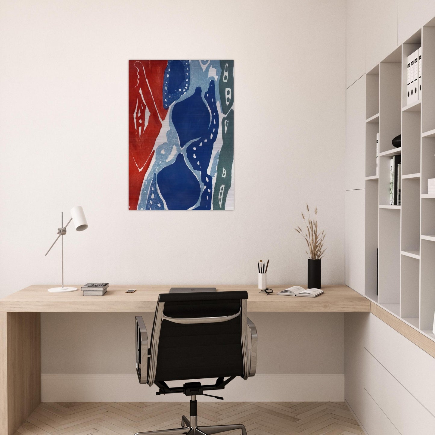 Farbaquatinta 1965-7 - 1965 - Ernst Wilhelm Nay Brushed Aluminum Print - 70x100 cm / 28x40 inches | Ernst Wilhelm Nay Aluminum Print | Ernst Wilhelm Nay Prints