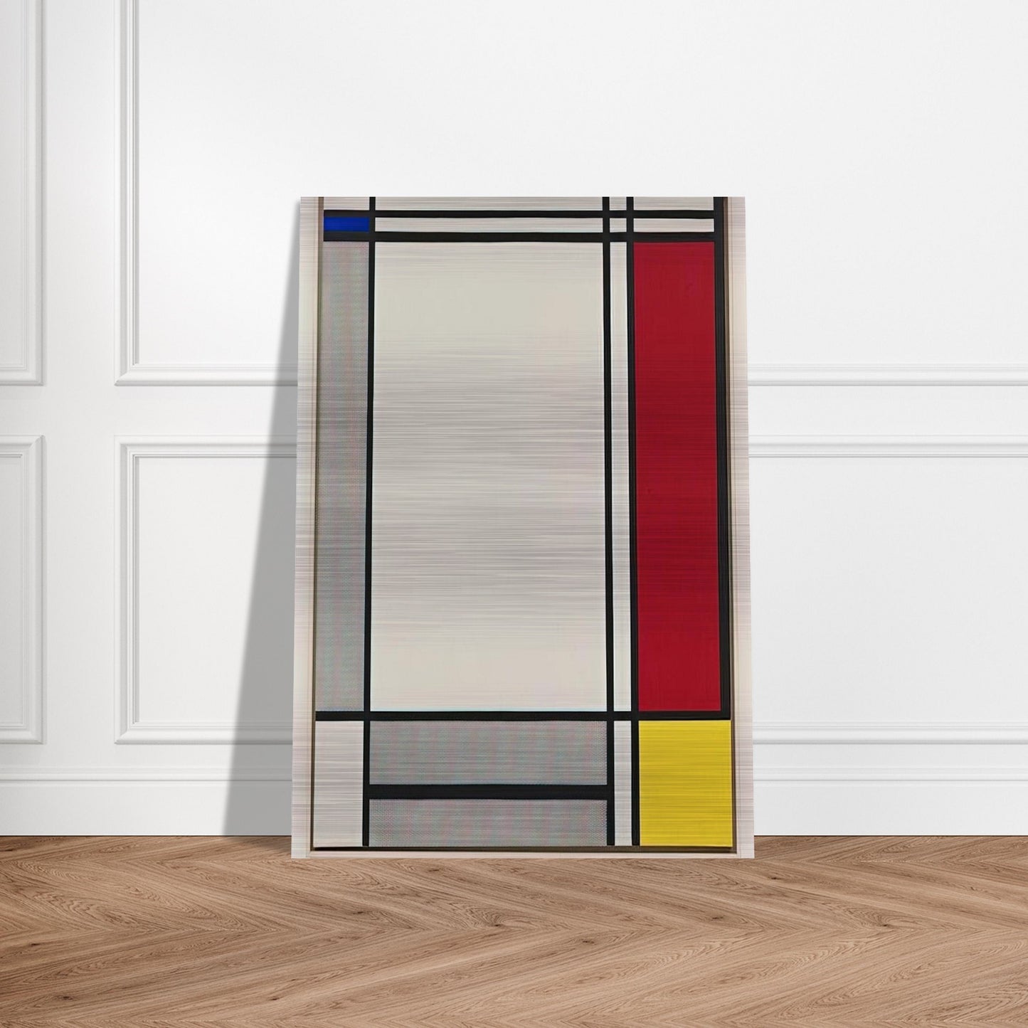 NON OBJECTIVE I 1964 - Roy Lichtenstein Brushed Aluminum Print - 70x100 cm / 28x40 inches | Roy Lichtenstein Aluminum Print | Roy Lichtenstein Prints