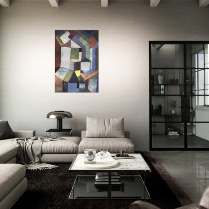 PIOUS NORTHERN LANDSCAPE 1917 - Paul Klee Brushed Aluminum Print - 70x100 cm / 28x40 inches | Paul Klee Aluminum Print | Paul Klee Prints