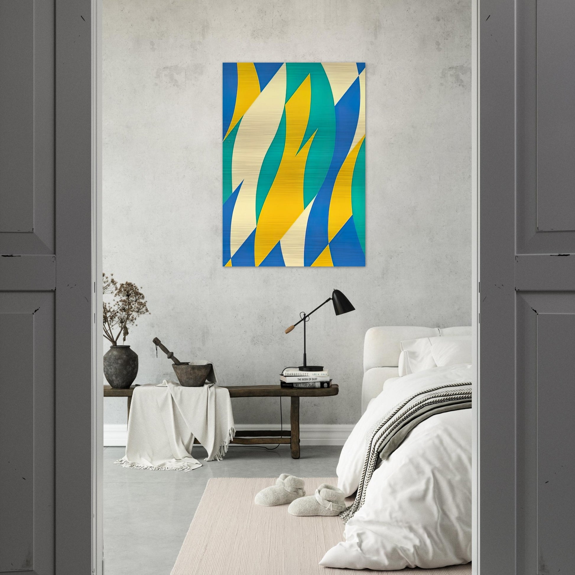 FOLD 2004 - Bridget Riley Brushed Aluminum Print - 70x100 cm / 28x40 inches | Bridget Riley Aluminum Print | Bridget Riley Prints