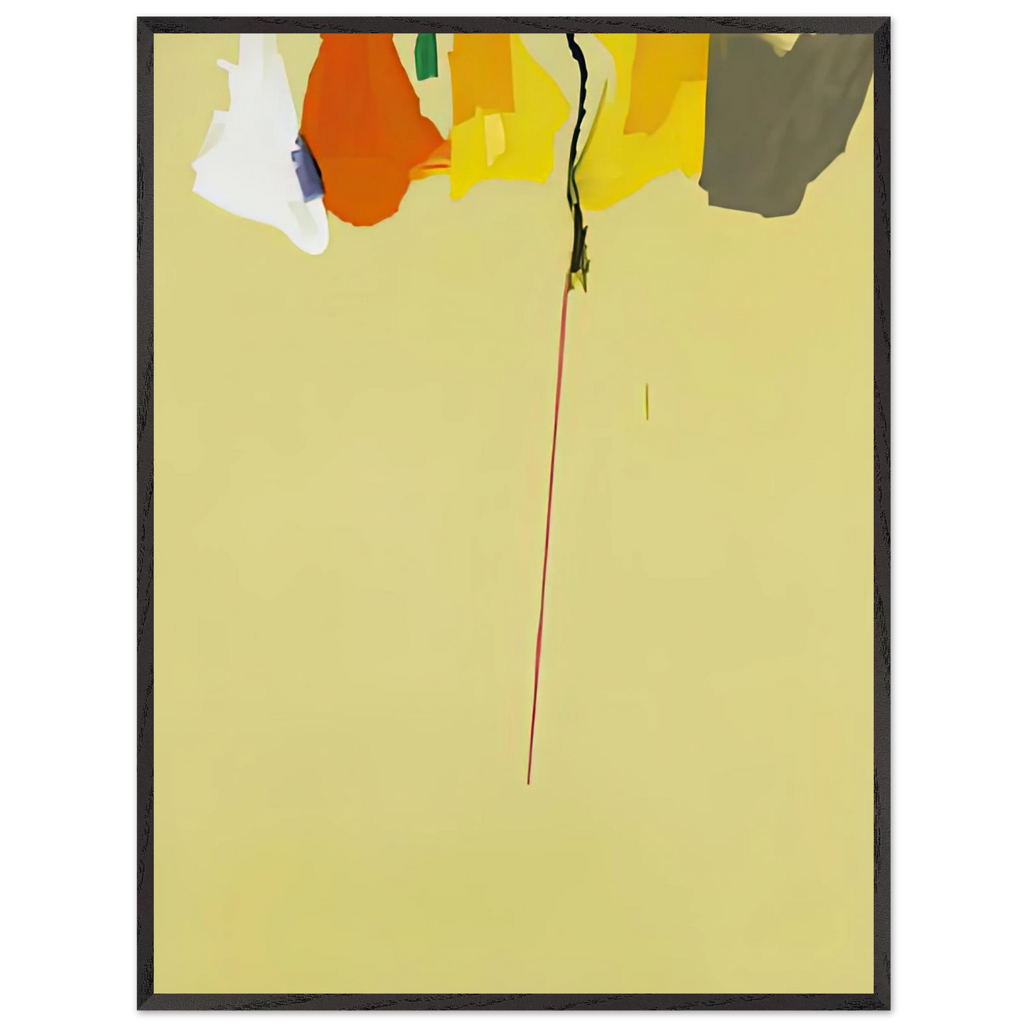 Helen Frankenthaler - Rapunzel, 1974- Wall Art - 60x80 cm / 24x32 inches - Premium Wooden Framed Poster With Fine Art Paper-canvas - White frame