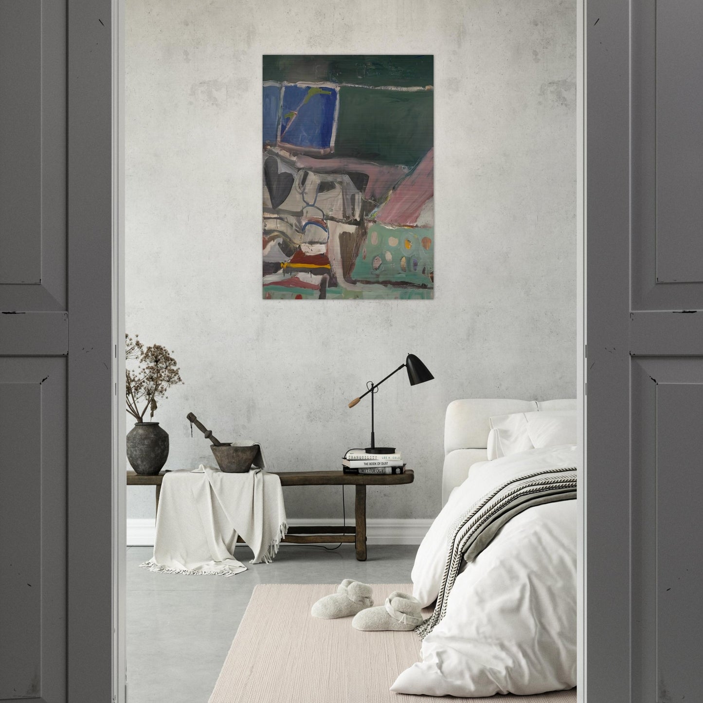 Berkeley #58 - Richard Diebenkorn Brushed Aluminum Print - 70x100 cm / 28x40 inches | Richard Diebenkorn Aluminum Print | Richard Diebenkorn Prints