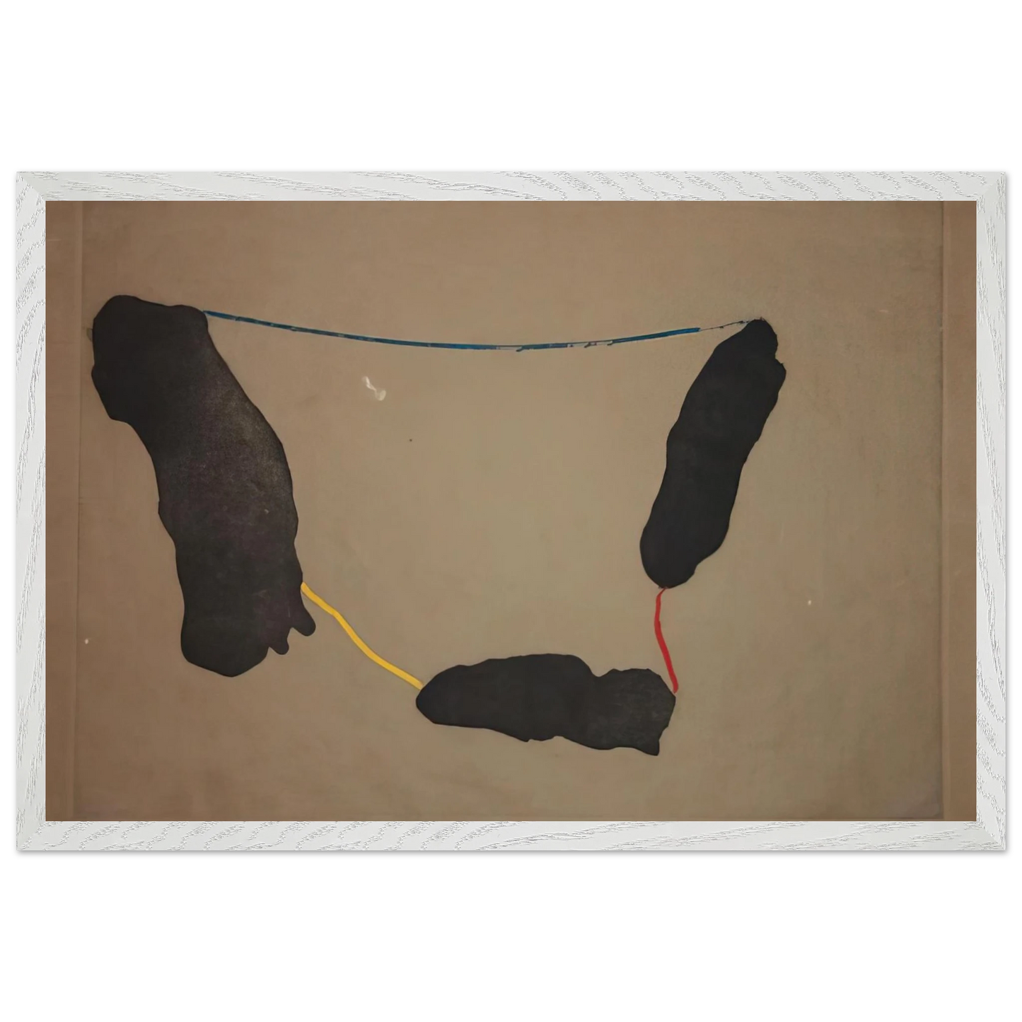 Helen Frankenthaler - Connected By Joy - 1973 Wall art - 40x50 cm / 16x20 inches - Premium Wooden Framed Poster With Fine Art Paper-canvas - Black frame